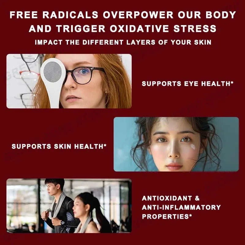24 MG Lipozomal Astaksantin Kapsülü - Göz Yorgunluğunu Giderir Hassas Cildi İyileştirir Kas Fonksiyonunu Yeniler Bağışıklığı Artırır — image 4