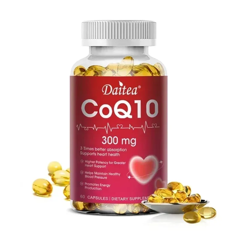 Il coenzima Q10 - 300 Mg supporta la capacità cognitiva energetica e la salute del cuore, del cervello e delle cellule L'antiossidante migliora la qualità del sonno — image 9