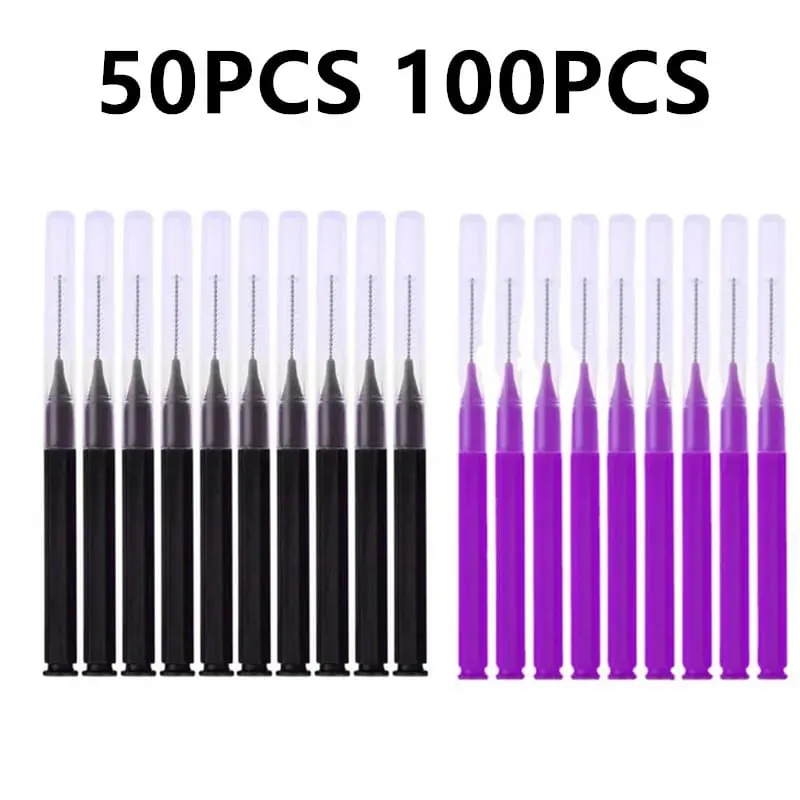 50/100PCS Black Bendable Eyebrow Brush Brow Perm Brush Disposable Brow Lifting Brushes Micro Eyelash Brush Applicators Tools — image 1
