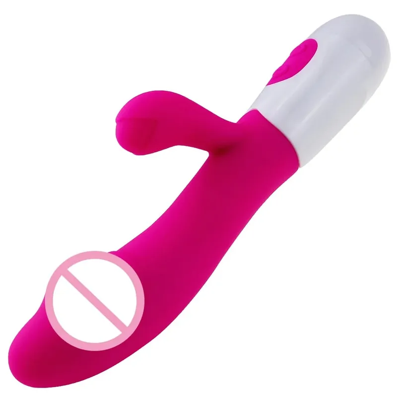 G Spot silikonowy wibrator królik z podwójną wibracją stymulator łechtaczki 10 prędkości zabawka erotyczna dla dorosłych dla kobiet — image 7