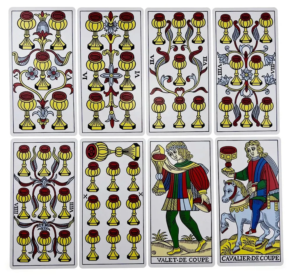 12x6,5 cm Marseille Tarot Deck 78st Full engelsk version Magic Tarot Board Game Universal Tarot Cards med pappersinstruktioner — image 5