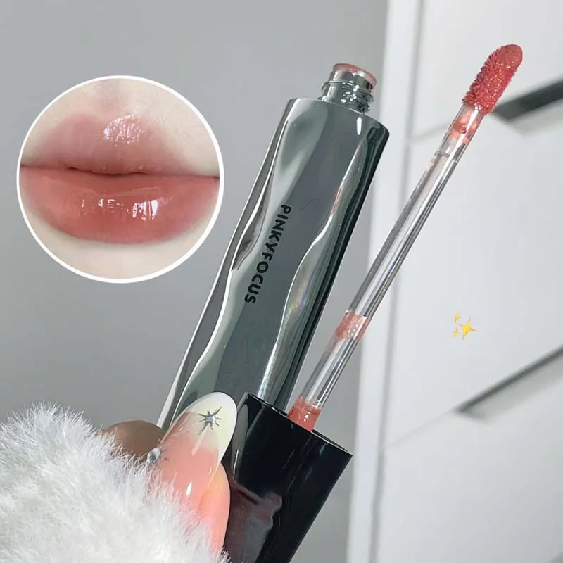 Nude Mirror Lip Gloss Clear Moisturizing Hydrating Water Light Jelly Plump Lip Glaze Oil Lipstick Tint Makeup Korean Cosmetics — image 3