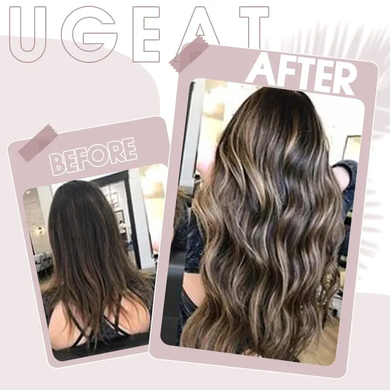 Ugeat FLAT TIP ต่อผมมนุษย์ผม Pre-Bonded Hair Extensions 14-24 "Keratin FLAT Human Hair balayage สีผม 1g/1 S — image 5