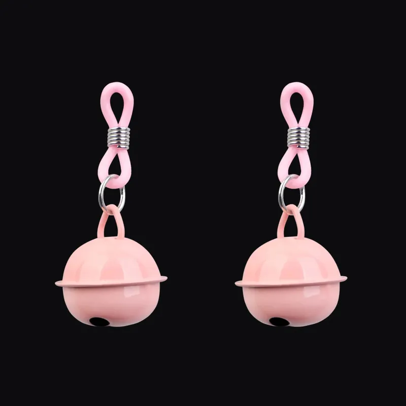 1 Pair Women Silicone Nipple Clamps Chest Clitoris Stimulation Small Bell Breast Clips Sex Toys For Women — image 9