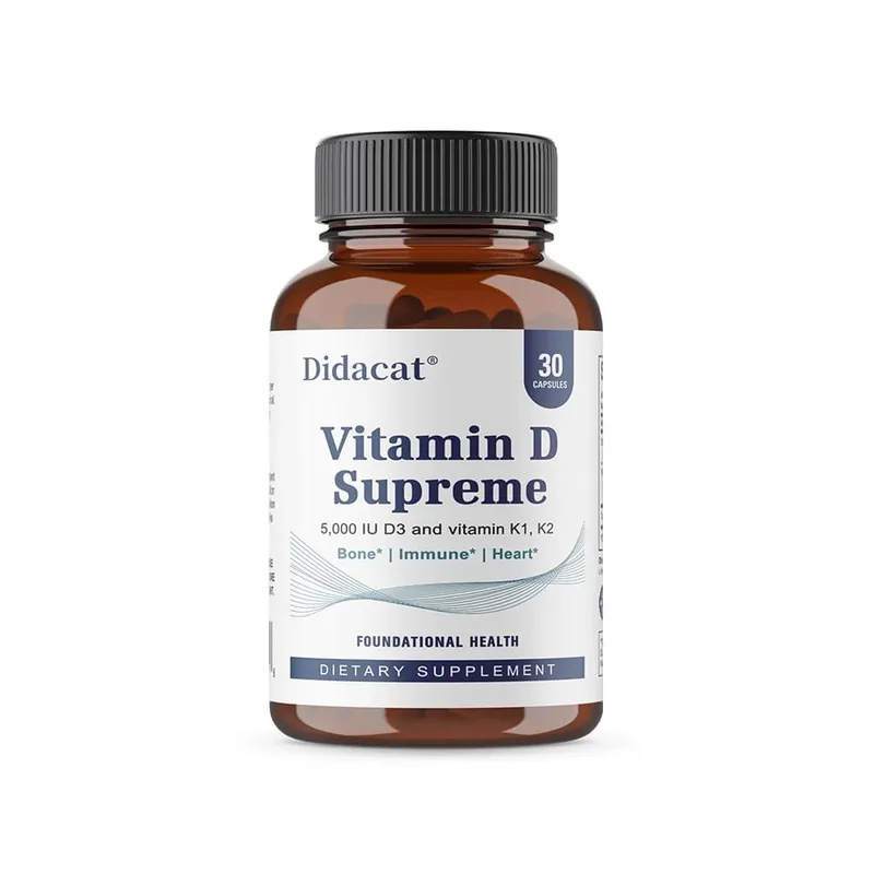 วิตามินดี Supreme 5000 IU - รองรับระบบภูมิคุ้มกัน + สุขภาพกระดูก - อาหารเสริมวิตามิน D3 ปราศจากกลูเตนพร้อมวิตามินเค — image 8