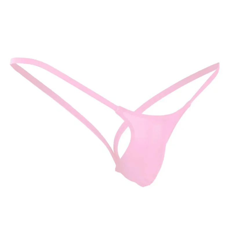 울트라 얇은 게이 남성 끈 팬티 g-문자열 원활한 남성 Jockstrap 마이크로 T 백 속옷 남성 문자열 비키니 수영복 파우치 언더 팬츠 A50 — image 4