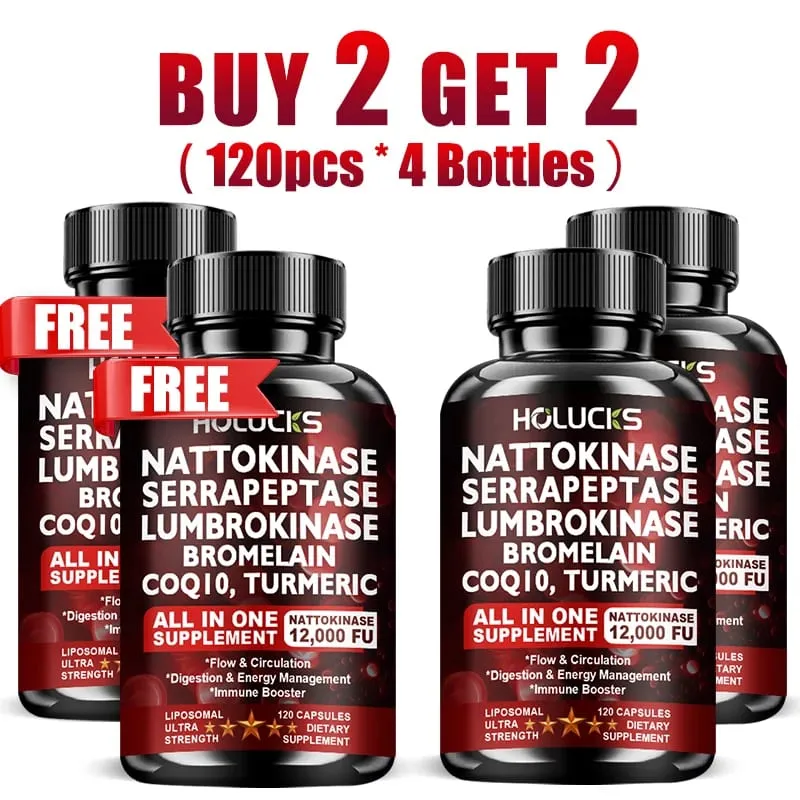 13-in-1 Nattokinase Supplement with Serrapeptase Support Circulation Blood Flow Heart & Cardiovascular Health Digestive Aid — image 9