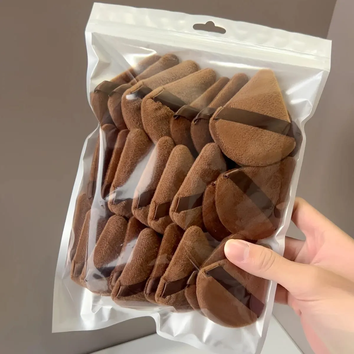 22 ชิ้นแต่งหน้าฟองน้ำชุด Edge & Corner รายละเอียดเครื่องปั่น Ultra Soft สำหรับ Liquid Cream & Powder Flawless Foundation จมูกตา — image 1