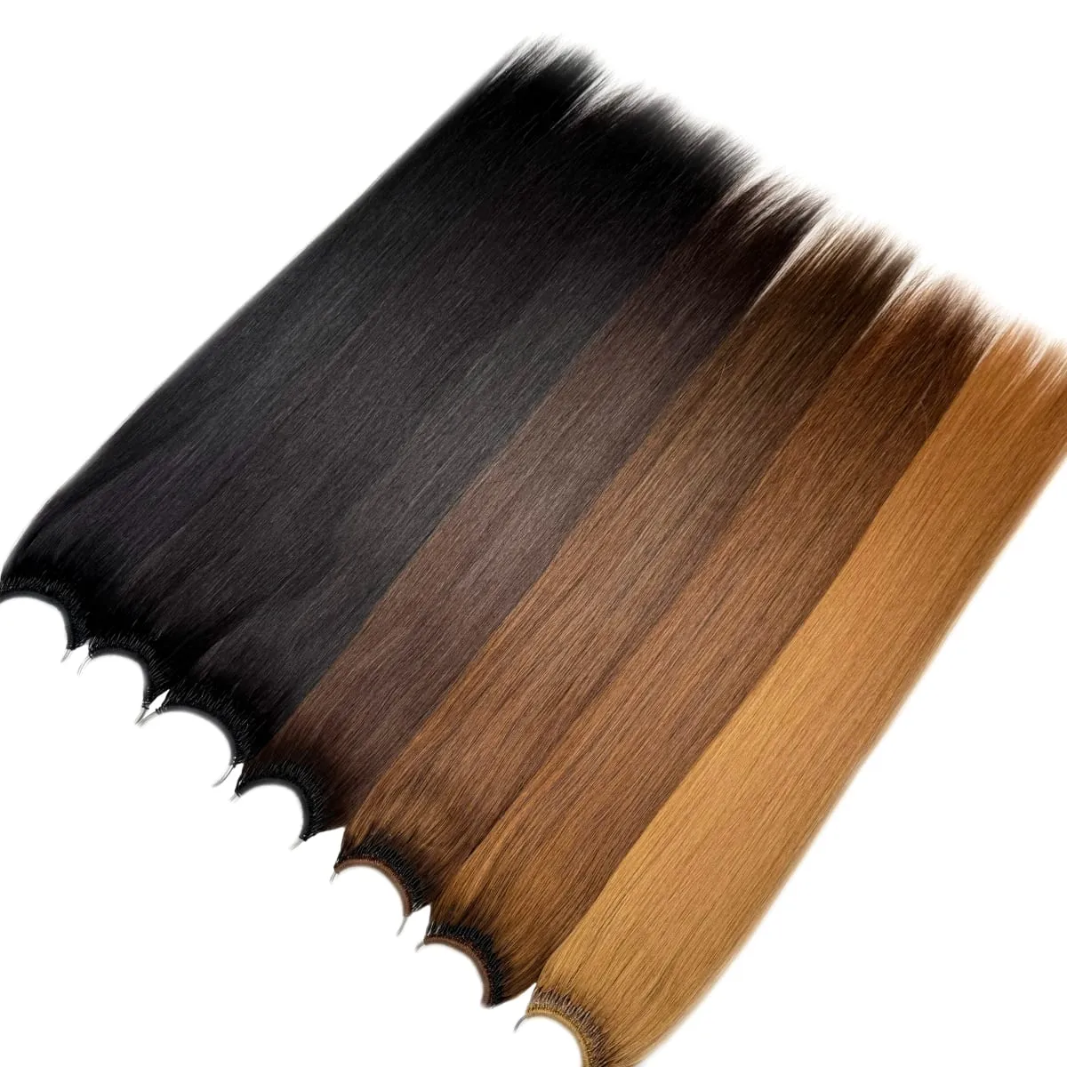 kiikiigirl Korea Beliebte Baumwollschnur Twins Feathers Haarverlängerungen Reines Remy Haar Vorgebundene Haarverlängerungen — image 5