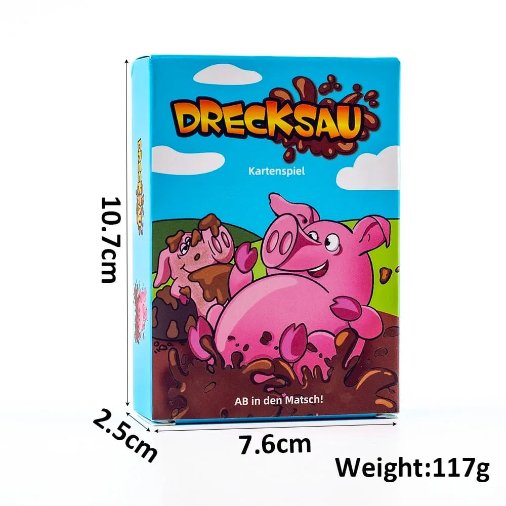 Drecksau การ์ดเกมปาร์ตี้ 1 ชุด 10.7*7.6 ซม.ทางปัญญาเกมกระดานครอบครัวสนุก Interactive ของขวัญของเล่นสำหรับ party Gathering — image 3