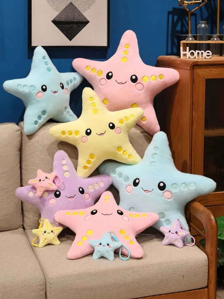 12/43 cm Seestern Stern Plüsch Kissen Gefüllte Lächelnde Ozean Tier Bunte Kissen Sofa Stuhl Dekor Geschenk — image 8