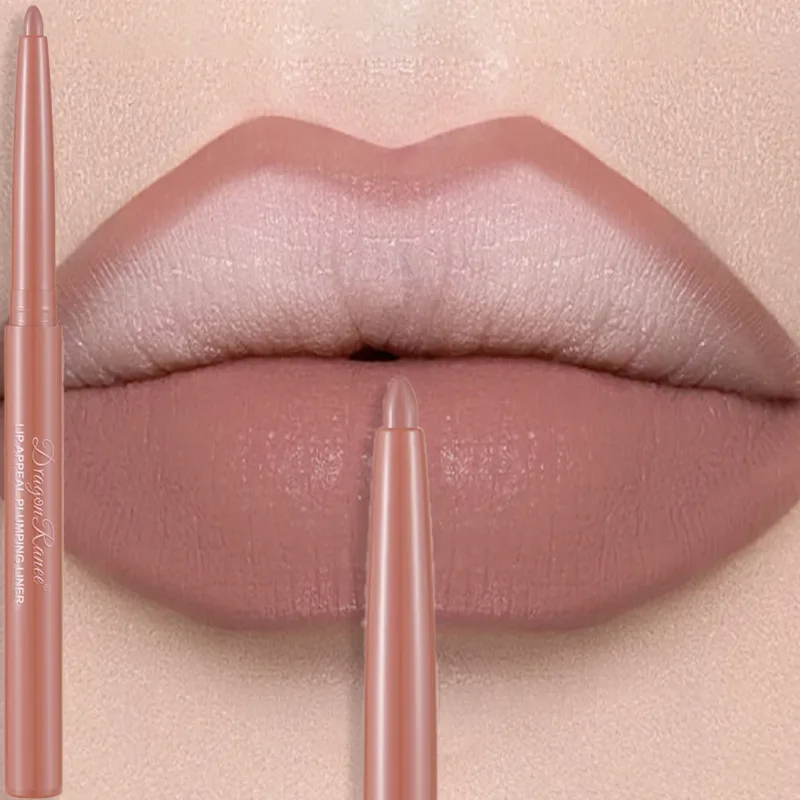 Matita per labbra luccicante pastello opaco matita per labbra impermeabile a lunga durata pasta di fagioli nudi rossetto rosso velluto contorno labbra trucco — image 15