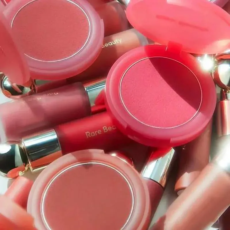 ความงามที่หายาก 3D Face Brighten Blush Highlighter Powder พร้อมกระจกเครื่องสำอางค์ Contour Bronzer Shimmer Luminizer Stick เครื่องมือแต่งหน้า — image 6