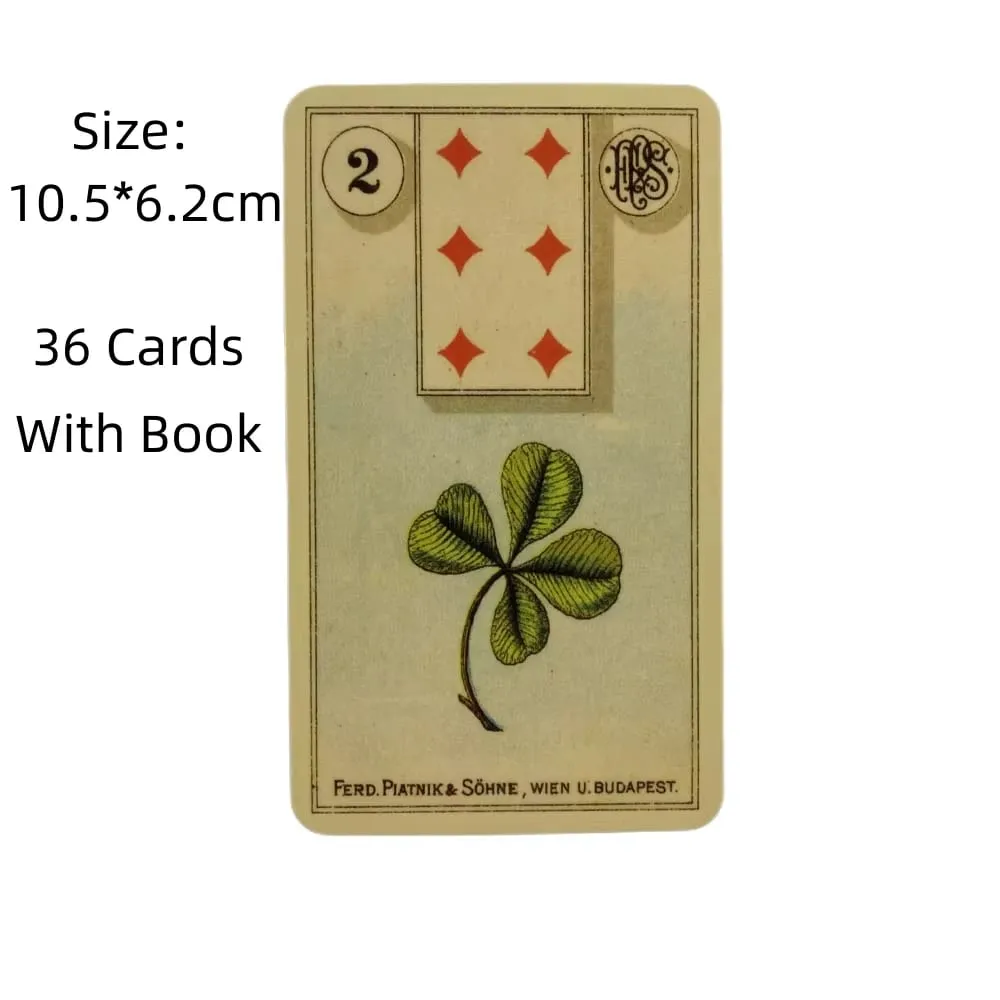 36 Arte a colori Gioco di carte Divinazione Tarocchi Tableau Grand Tableau Lenormand Panno Grand Tableau Leno — image 4