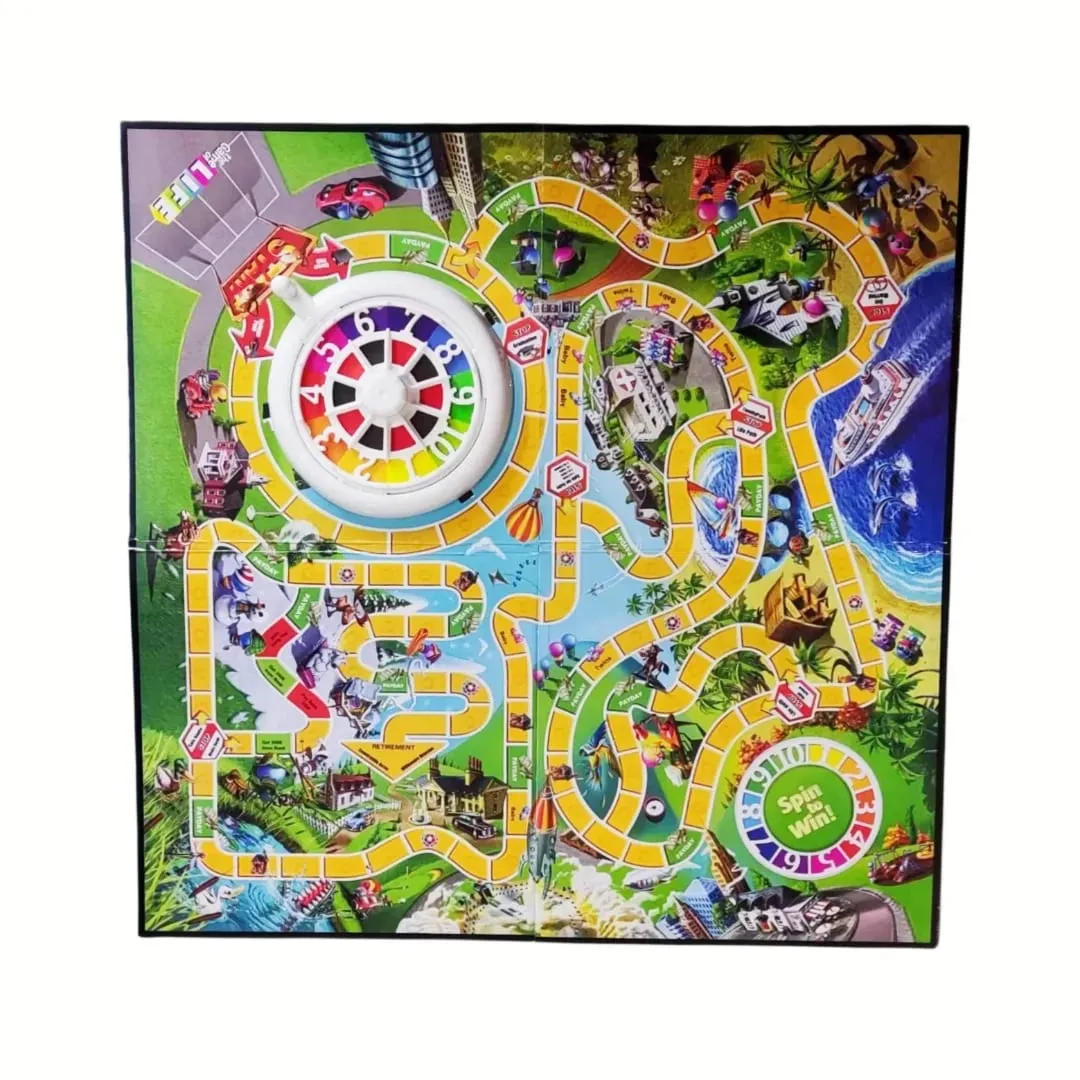 Gioco da tavolo di simulazione della vita - Gioco di società con ruota girevole (2-4 giocatori) Gioco da tavolo Gioco di carte Ideale per riunioni di famiglia Regalo — image 2