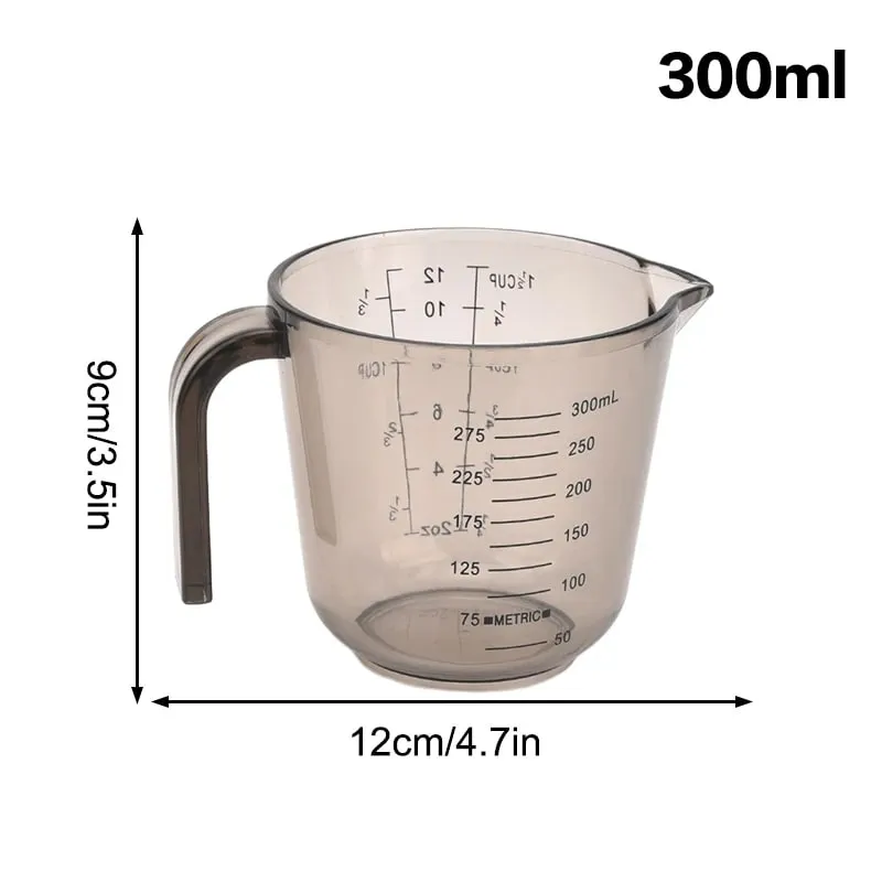 1 Chiếc Làm Bánh Chất Lỏng Cốc Đo PS Cân Cốc Nhựa Đo Thể Tích Cốc Bếp Dụng Cụ Nướng Bánh 150/300/600/1000Ml — image 8