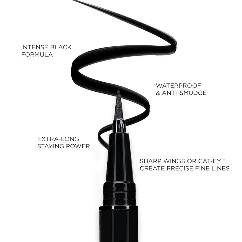 Flüssiger Eyeliner-Stift, langlebig, schnell trocknend, wasserfest, lichtecht, fleckenfrei, schwarze Eyeliner-Augenkosmetik für Frauen — image 4