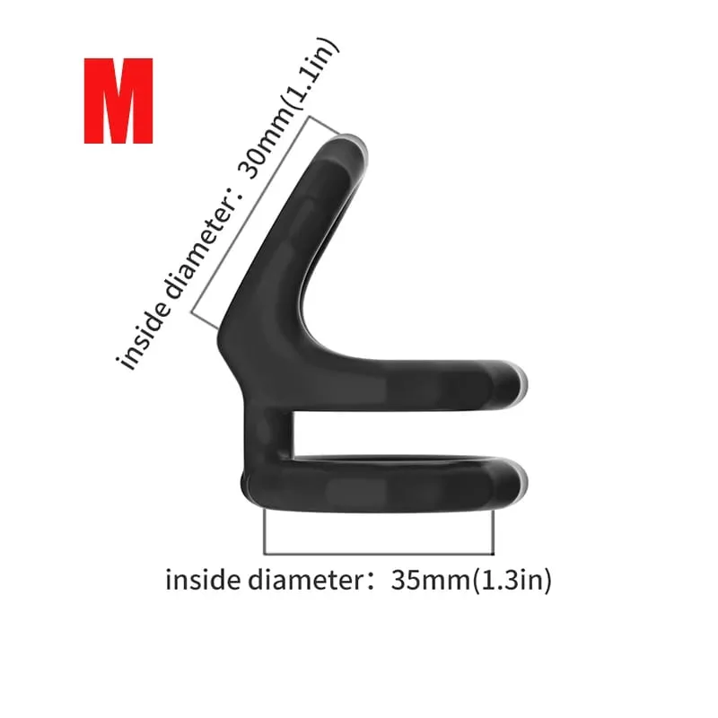 Anneau de verrouillage de sperme en Silicone, anneau de pénis masculin, retard réglable, éjaculation, anneau de verrouillage durable du Scrotum, jouets sexuels pour hommes, produits pour adultes — image 14