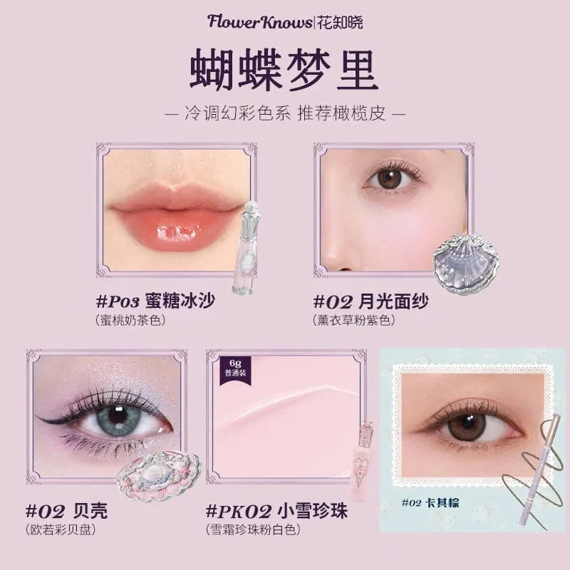 Flowerknows Set regalo trucco tutto-in-uno Ombretto, fard, correttore e smalto per labbra Flower Know Kit completo maquillage professionale — image 7