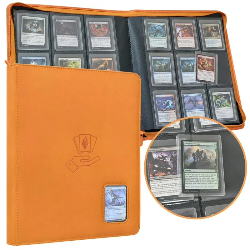 Il raccoglitore con caricamento dall'alto può contenere 360 raccoglitori con caricamento dall'alto e 9 tasche per carte rigide da 3' X 4' Raccoglitore con caricamento dall'alto