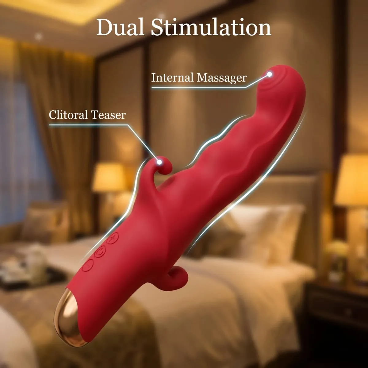 Dildo Penggetar Kuat Tongkat AV untuk Wanita 10 Mod Perangsang Klitoris G Spot Faraj Massager Pelancap Wanita Mainan Seks Dewasa — image 2