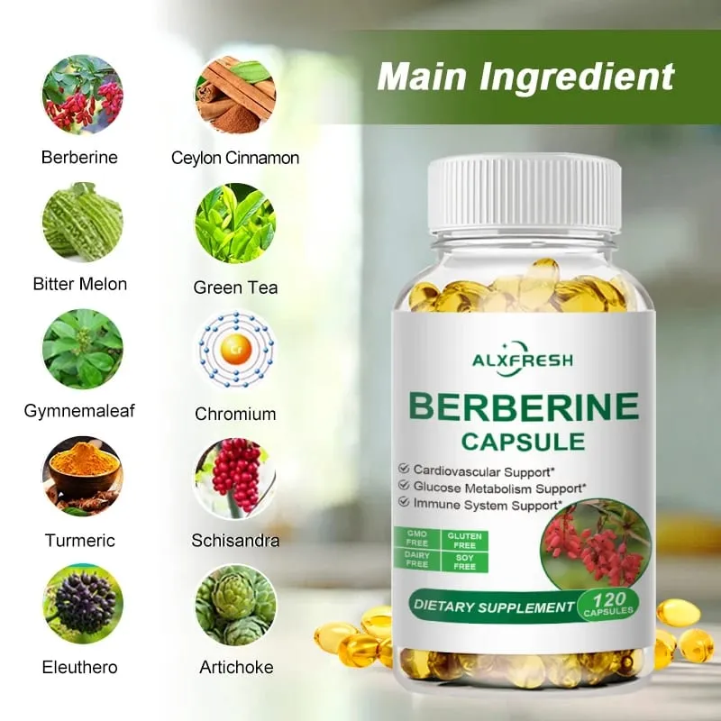 Ekstrak Berberine 1500Mg untuk Menggalakkan kolesterol yang sihat dan Membantu fungsi kardiovaskular Fungsi Gastrointestinal Antioksidan — image 4