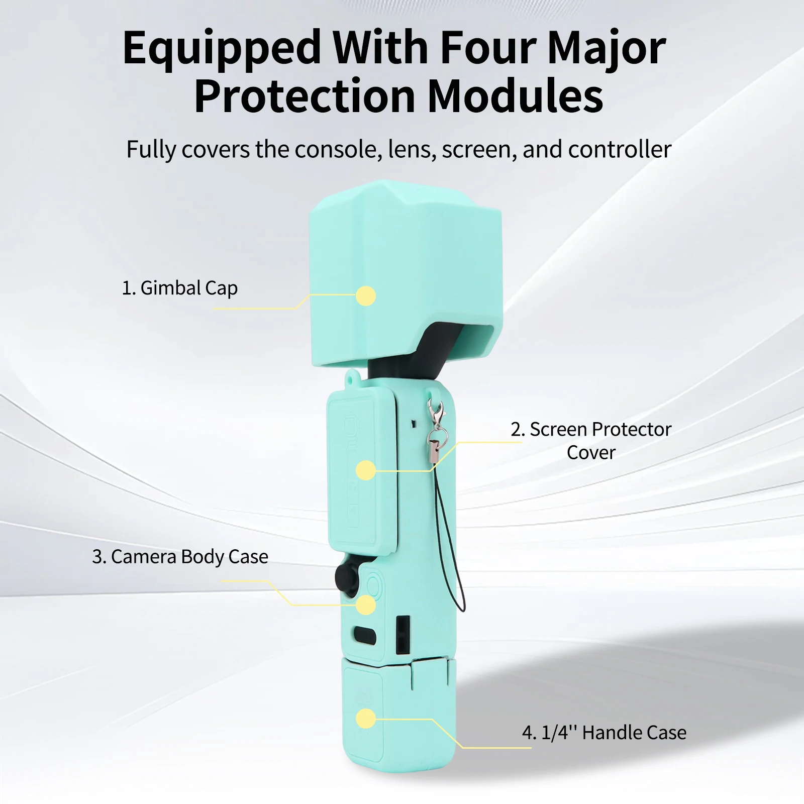 Silicone Protective Case for DJI Osmo Pocket 4P Comprehensive Protection Silicone Cover for DJI Pocket 4Pro Camera Accessories — image 2