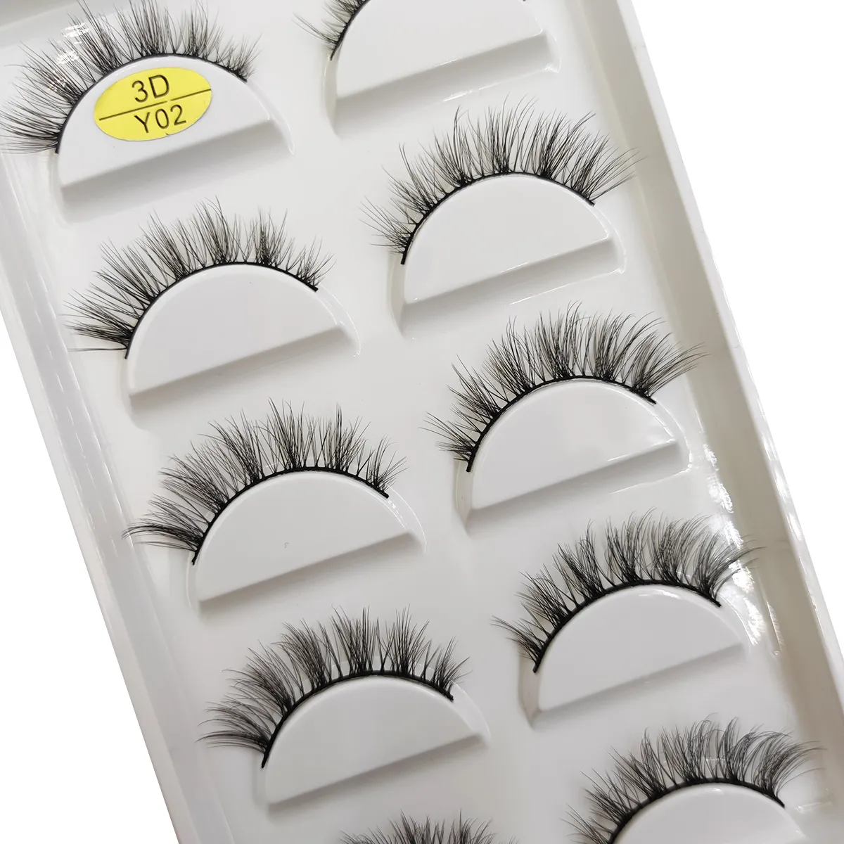 5 paires de Faux cils en vison 3D naturels, doux, vaporeux, moelleux, maquillage, beauté, chat Cilios, 9 Styles — image 2