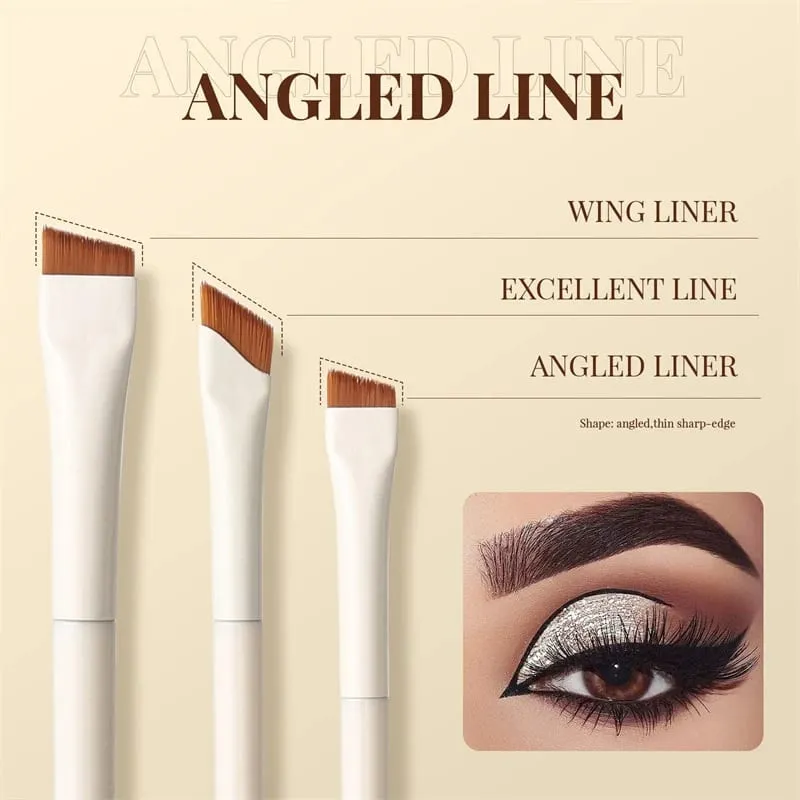 3/7/9 Make-up Kwasten Set Blade Eyeliner Borstel Wenkbrauwborstels Draagbare Fijne Schuine Hoofd Eyeliner Wenkbrauwborstel Make-Up Tool — image 3