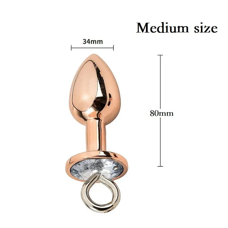 Piccole medie grandi perline anali Butt plug Morsetti per capezzoli di perle Set con catena Clip per seno in metallo Bondage Coppia schiava Gioco Giocattolo del sesso — image 26