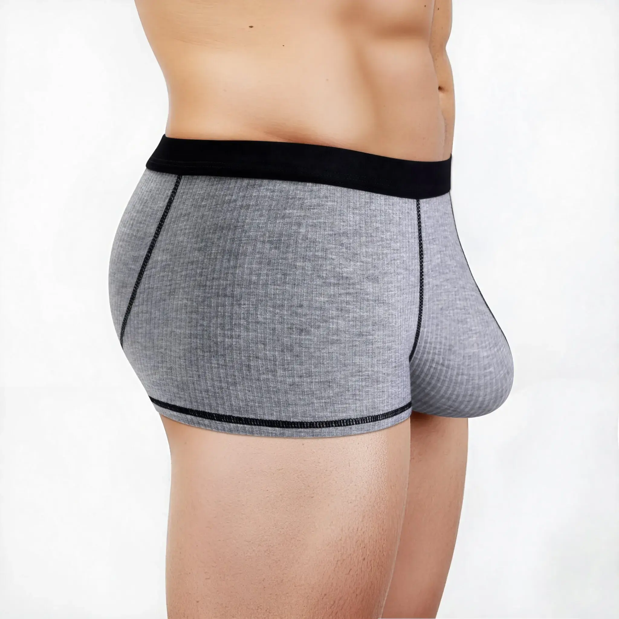 Herrenunterwäsche mit großer Hodentasche und großer Stretchhose mit flachem Bein — image 4