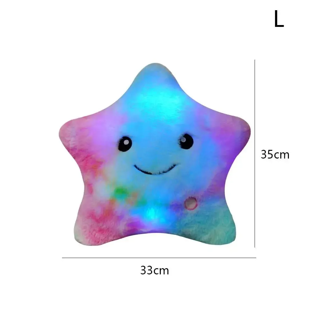 Cute LED Electronic Star Plush Toy Star Soft LED Star Doll Laruang Dekorasyon sa Bahay Mga Laruan ng Baby Kid Soft Star Pillow — image 7