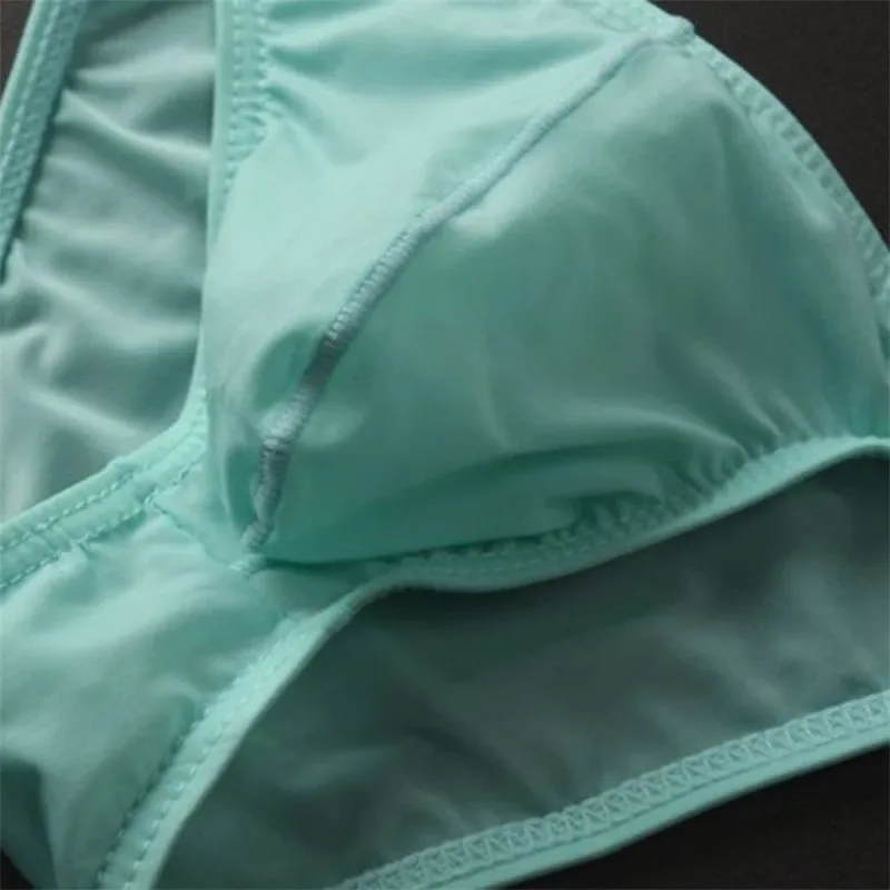 Seluar Dalam Samll Ais Sutera U Convex Baru 2026 Lelaki Seluar Dalam Pinggang Rendah Ultra Nipis Seluar Dalam Slip Bikini Lutsinar Saiz Besar M-XXL — image 6
