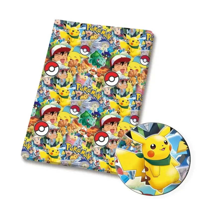 Pokemon Cartoon Stoff140*50cm Handgemachte Nähen Patchwork Quilten Baby Kleid Hause Blatt Gedruckt Stoff Stoff Nähen Kinder — image 5