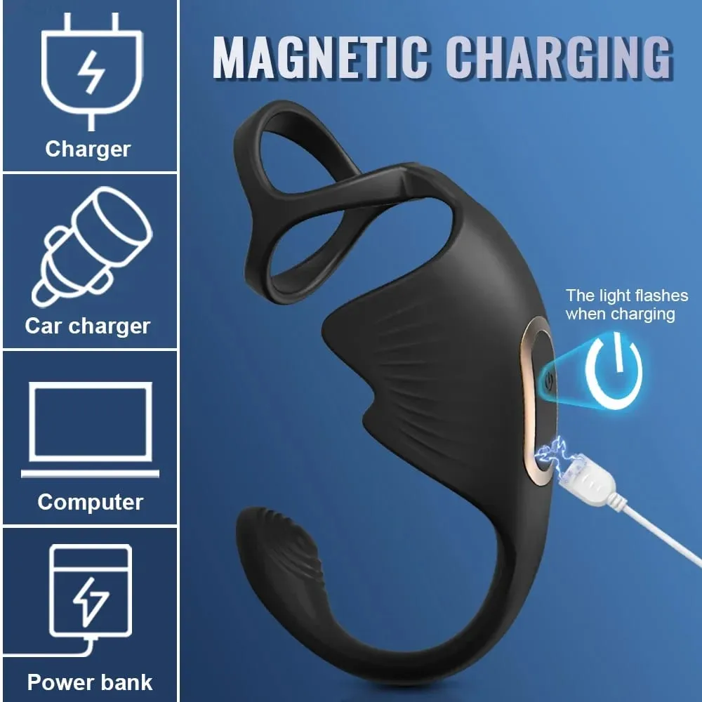 Vibrerende Butt Plug Cock Ring til Mænd Fjernbetjening Anal Vibrator Prostata Massager Gay Anal Plug Voksenvarer Sexlegetøj til mænd — image 5