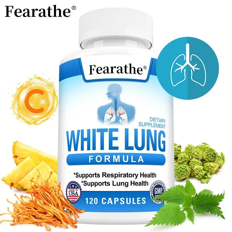 White Lung Capsules - Lung Cleanse & Detox Support Lung Health. Supports Respiratory Health — image 1