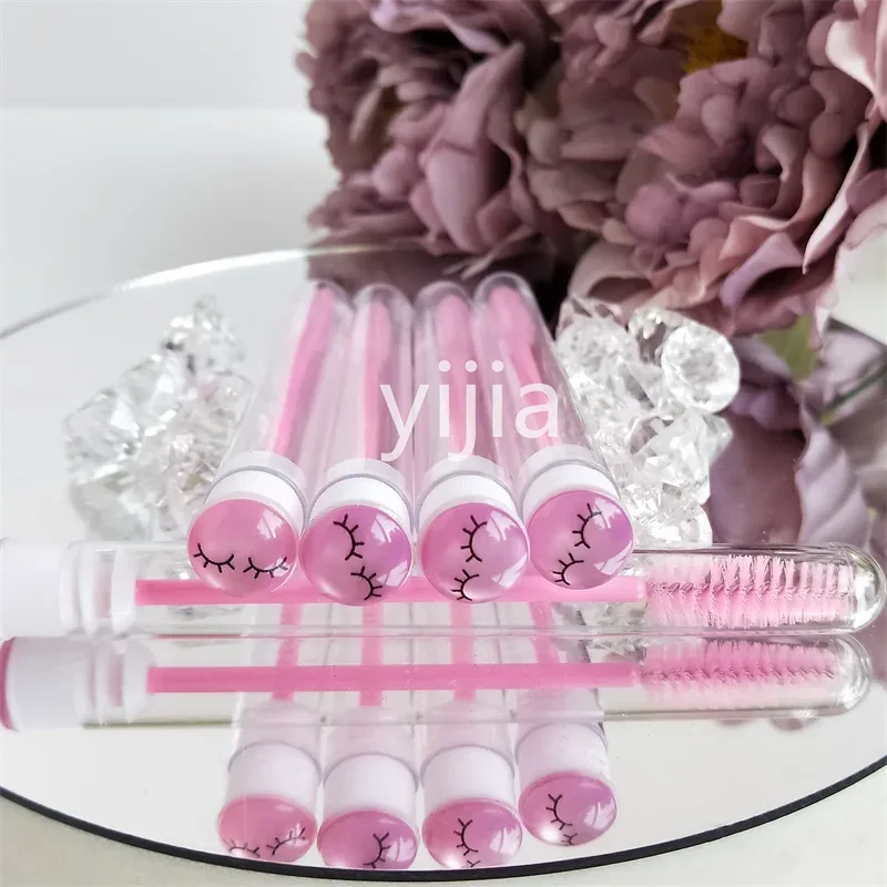 10 pz Riutilizzabile Ciglia Pennello Tubo per Estensione Ciglia Usa E Getta Mascara Bacchette Sopracciglio Applicatore Pennello Ciglia Pennelli — image 18