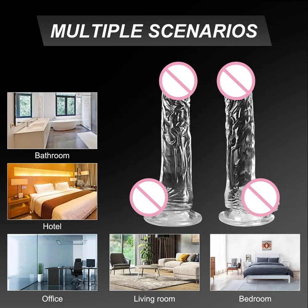 Multi Size Transport Dildo for Women Realistic Silicone Fake Dick Female Masturbator with Suction Cup Dildo Sex Toy for Women — image 6