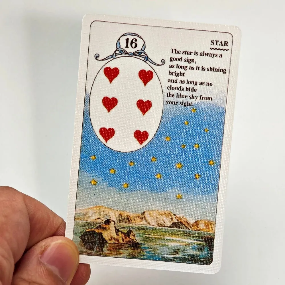 Mlle Lenormand Deck 9*6cm 36 kaarten esoterische waarzeggerij gedrukt op 350GSM dubbel-reliëf Cardstock — image 6