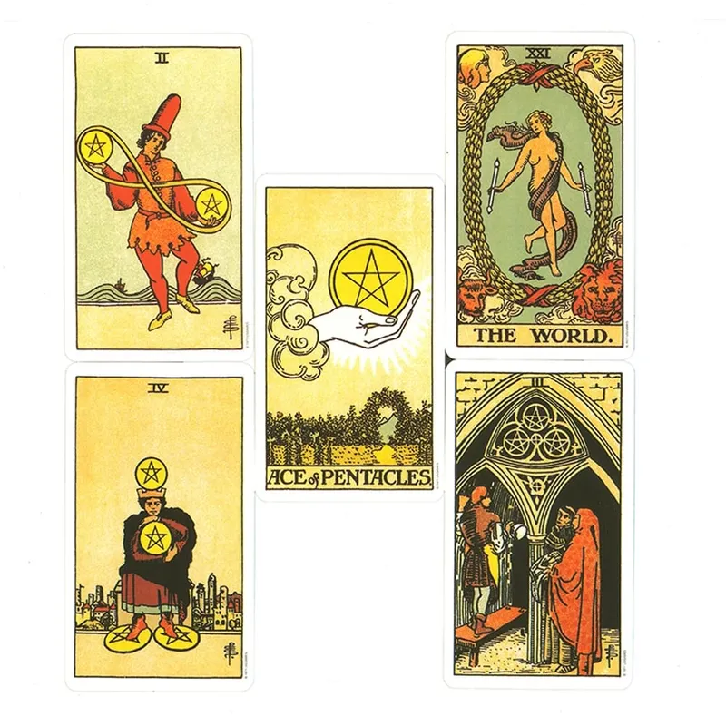 10.3*6cm Kad Tarot Rider Waite Asal 78 Keping untuk Edisi Klasik Pemula — image 4