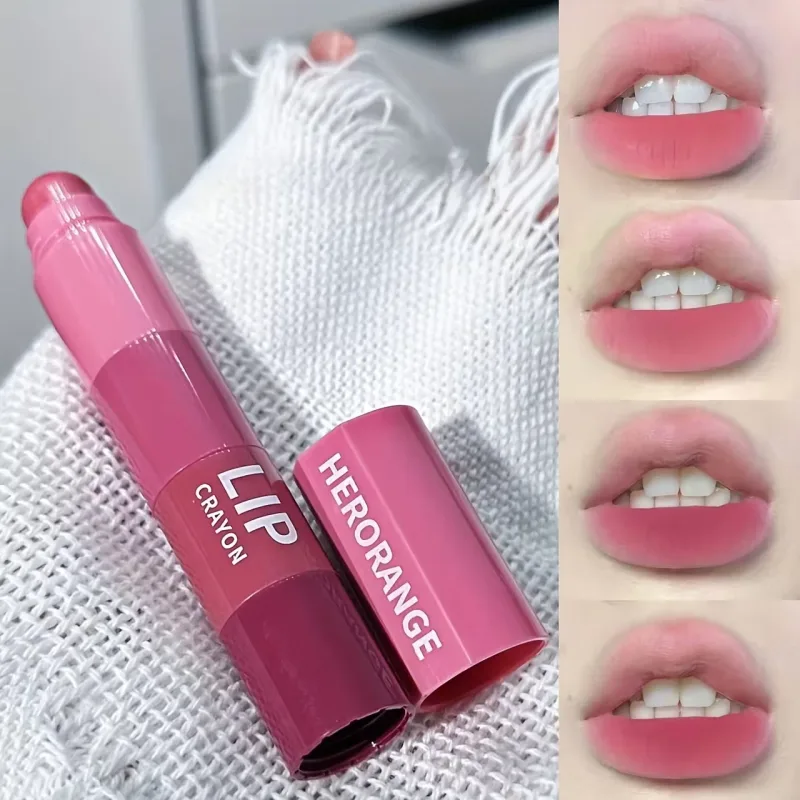 Herorange Mini Bullet Lipstick Fire farver DIY Gradient Mat Høj Pigment Langvarig Transfer Proof Bærbar Lip Makeup — image 8