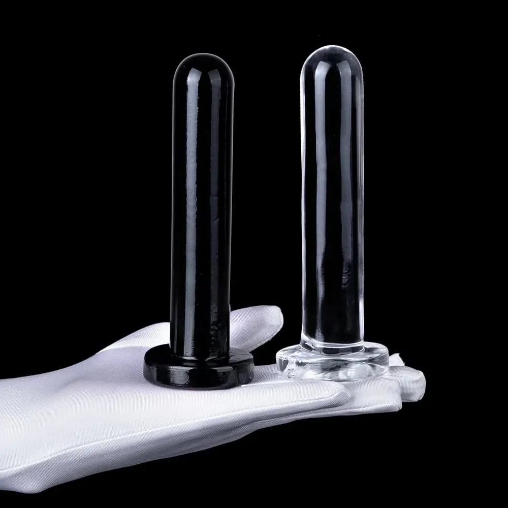 24.5 cm Uzun Şeffaf Jöle Pürüzsüz Yüzey Strapon Anal Yapay Penis Düz ButtPlug TPE Yapay Penis Anal Plug Samimi Seks çiftler için oyuncaklar — image 4