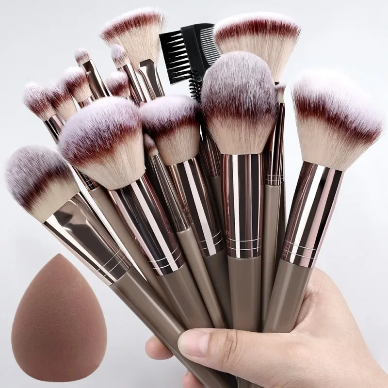 Set di pennelli per trucco da 20 pezzi Professionale Dettagli super morbidi Blush evidenziatore Fondotinta correttore Pennello per ombretto Strumento di bellezza per donna — image 7