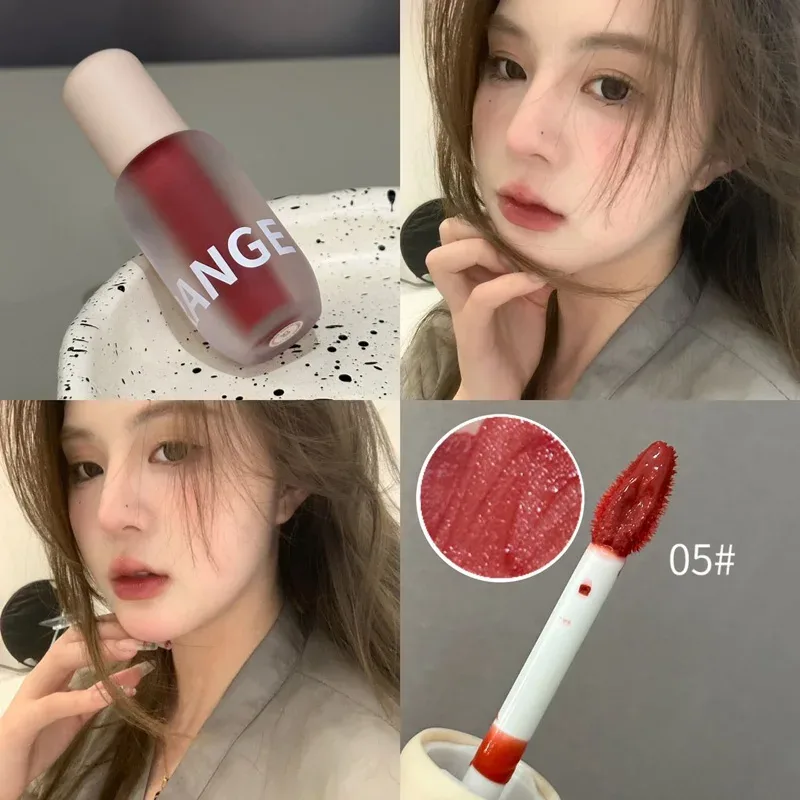 Matte Frosted Lip Gloss ลิปสติกเนื้อลิควิดไม่เหนียวเหนอะหนะให้ความชุ่มชื้น พิกเมนต์สีริมฝีปาก เครื่องสำอางแต่งหน้ารายวัน — image 11