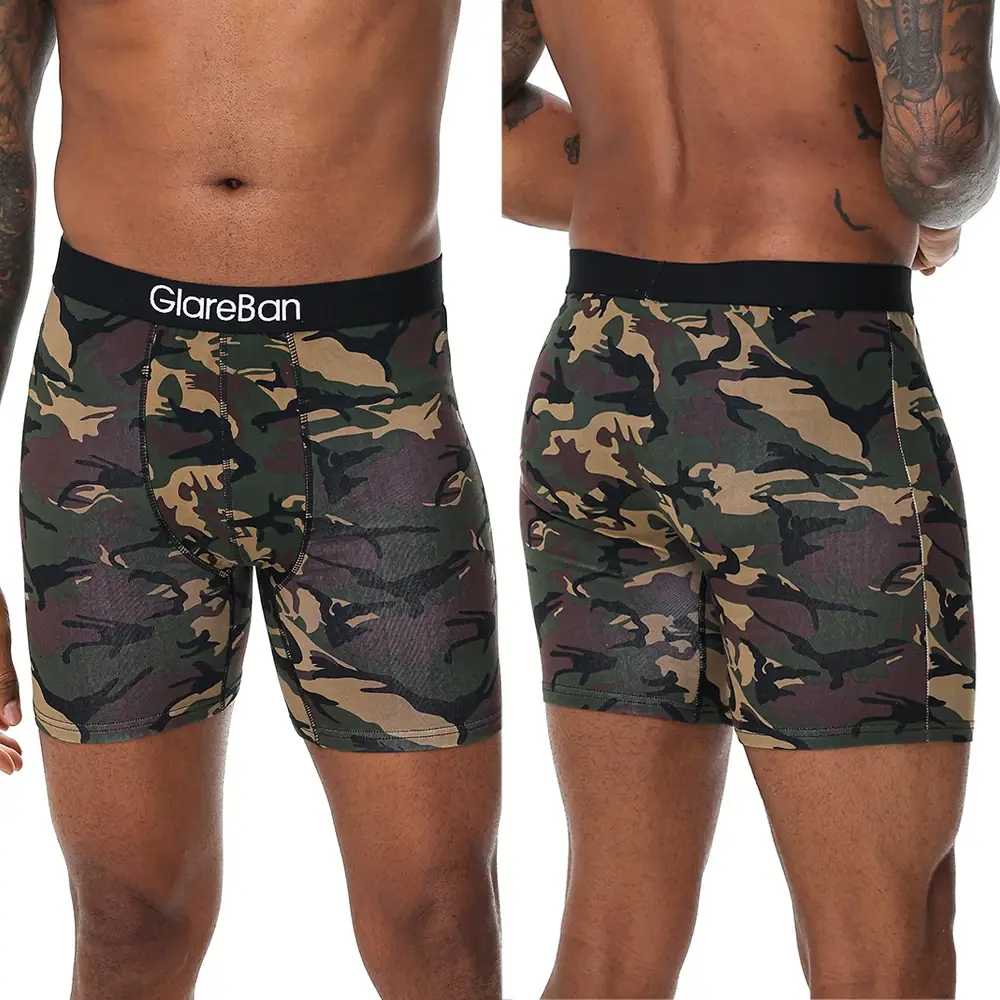 5pc Set Mid-Long Random Cotton Boxer Shorts Men Underwear Male Underpants for Men Boxershorts Slips Soft Panties Brand Briefs — image 2