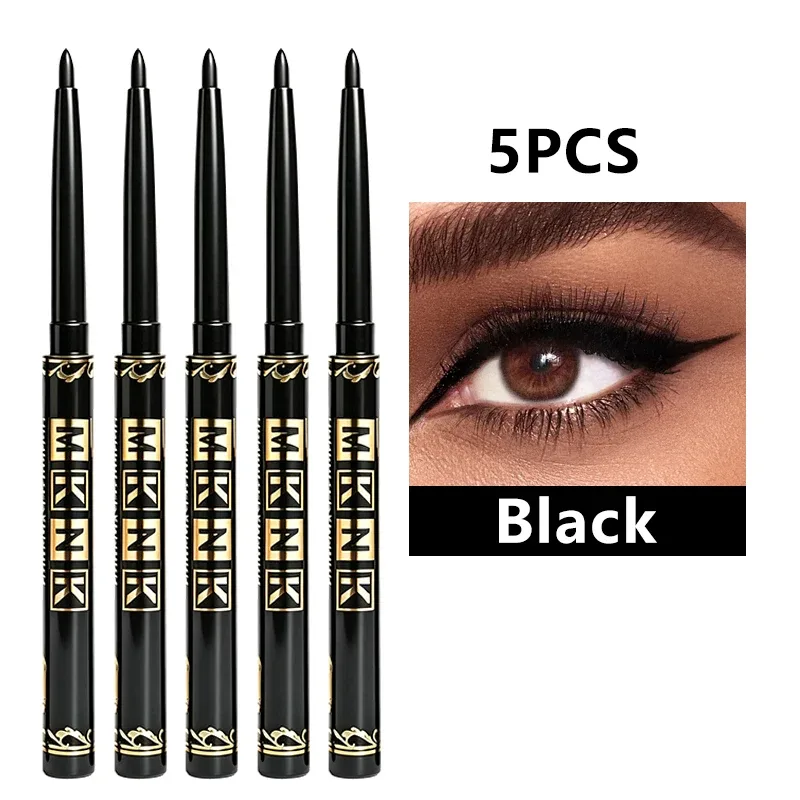 Schwarzbraune Eyeliner-Stifte, wasserfest, schweißfest und wischfest, mit einfachem Twist-Anwendungs-Eyeliner-Stift für kräftiges Augen-Make-up — image 9
