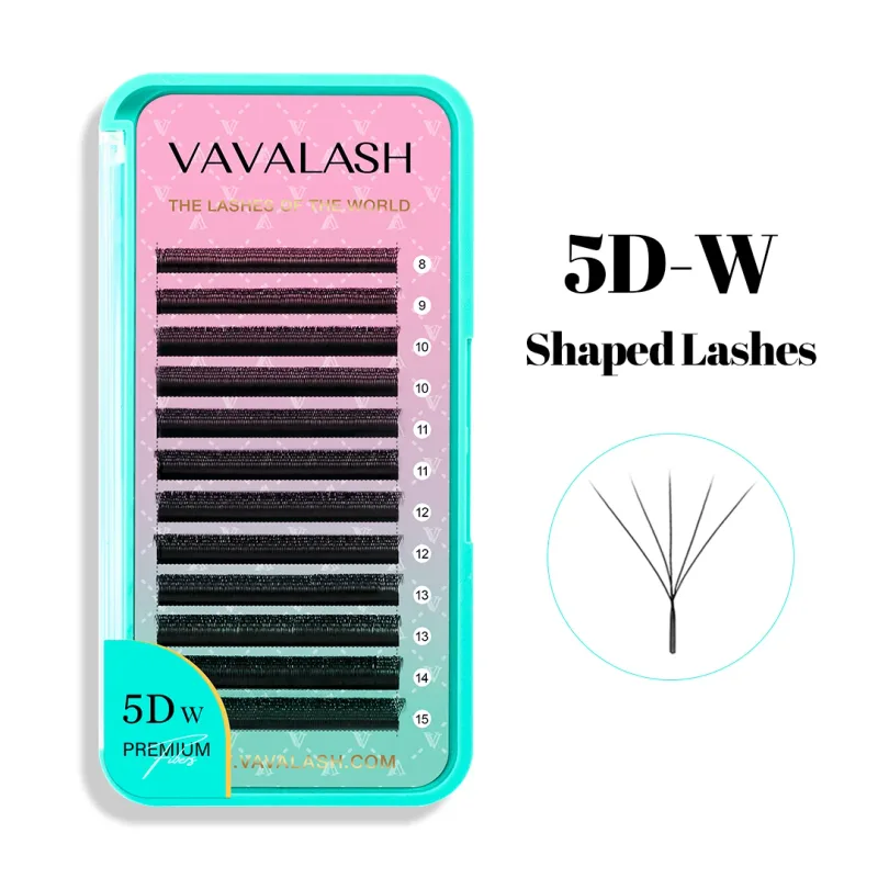 W Shape Eyelash Extension 3D 4D 5D 6D 8D Eye Lashes Natural Soft Premade Fan Lash Extensions