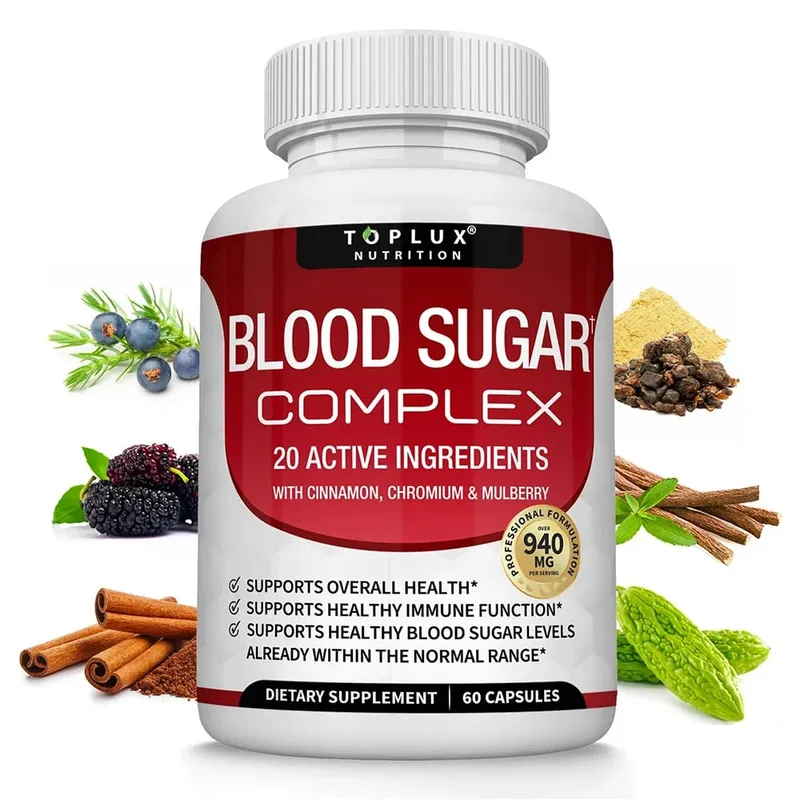 Prémiový doplněk komplexu hořčíku 1000 mg glycinát hořečnatý 525 mg komplex krevního cukru 940 mg kapsle Moringa 1200 mg bez GMO