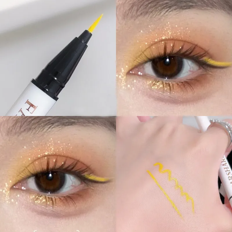 0.1 มม.สีสันปากกาอายไลเนอร์กันน้ำ Lasting Quick-Dry ง่ายสี Eye Liner เครื่องสำอางค์สีฟ้าสีชมพูสีขาวอายไลเนอร์ — image 15