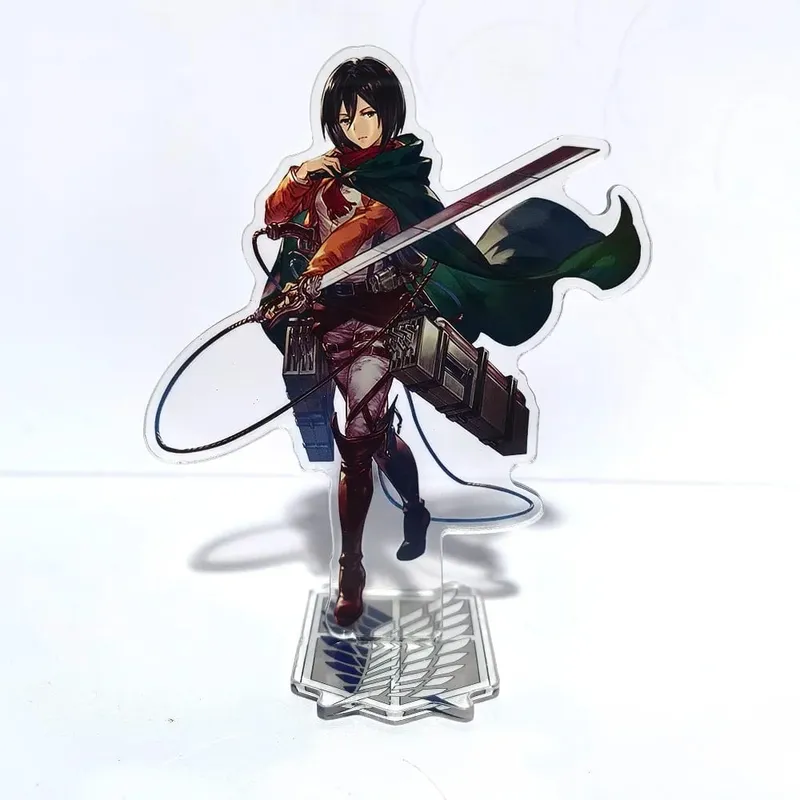 Attack on Titan Acrylic Standing Eren Mikasa Levi Erwin Armin Anime Action Figures Wolf Titan 16cm Model Toys Decor Toys For Kid — image 17